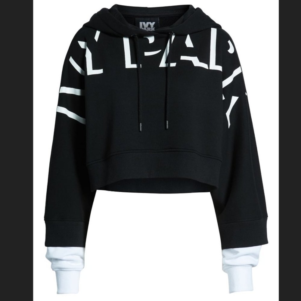 IVY PARK Shadow Logo Double Sleeve Hoodie - XXS